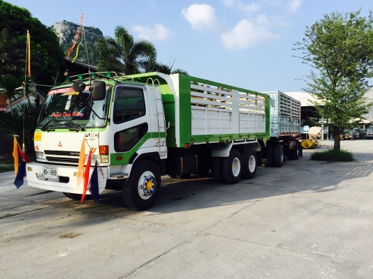 ขาย MISUBISH พ่วงดั้มเกษตรแม่-ลูก วางเครื่อง-หัวM6-260 เทอร์โบอินเตอร์