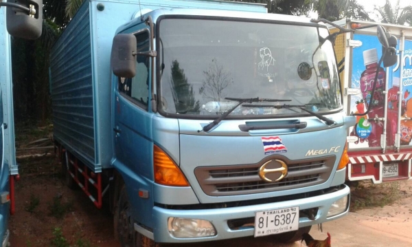 ขาย6ล้อHINO MEGA144แรง ปี48 ตู้แห้งยาว5.60เมตร รถเดิมๆ