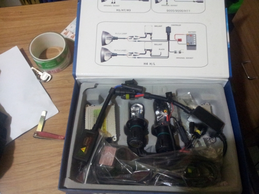 ชุดไฟ xenon 8000k h4 slide