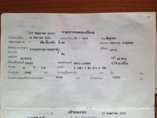 ขายรถบรรทุก 6 ล้อหัวยาวดั้ม