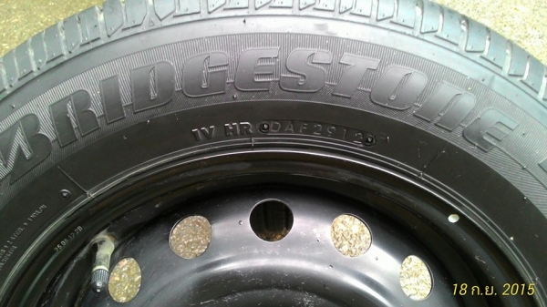 ขายกระทะล้อพร้อมยางขอบ14 ทั้งชุด ราคา3,000฿ ยางบริสโตน ปี12 (ขายแล้ว)