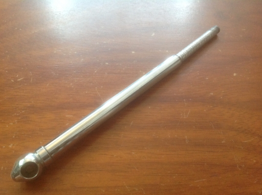 ขายที่วัดลมยางงานเก่าอังกฤษ ด้ามแสตนเลสเกจย์วัดอลูมิเนียม