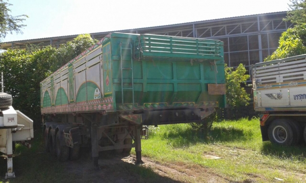 ขายหางเซมิดัมพ์อู่ส.สมบัติ ปี 2552 ยาว 9 เมตร 3 เพลา ราคา 480000