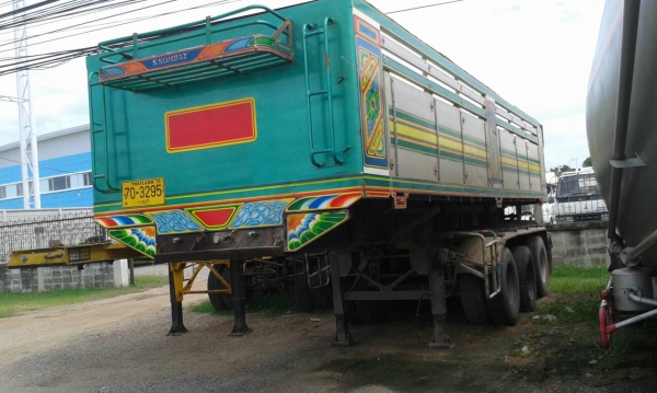 ขายหางเซมิดัมพ์อู่ส.สมบัติ ปี 2552 ยาว 9 เมตร 3 เพลา ราคา 480000