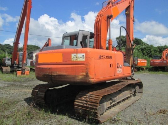 ็Hitachi ZX120-65627-ปี 2003-1896 ชม. พร้อมตัวต่ออาร์มยาวพิเศษ จากญี่ปุ่น