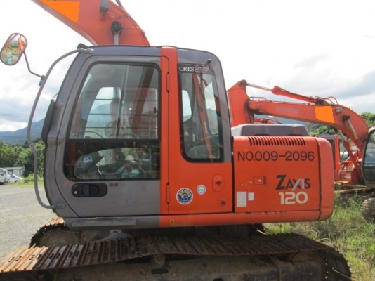 ็Hitachi ZX120-65627-ปี 2003-1896 ชม. พร้อมตัวต่ออาร์มยาวพิเศษ จากญี่ปุ่น