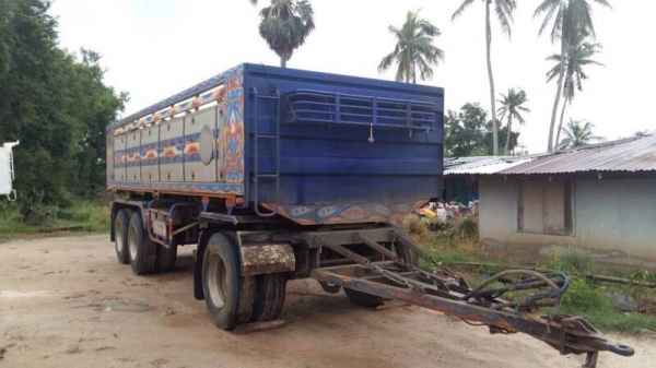 ขาย ลูกพ่วง3เพลาแท้ ยาว6.80เมตร ปี 56