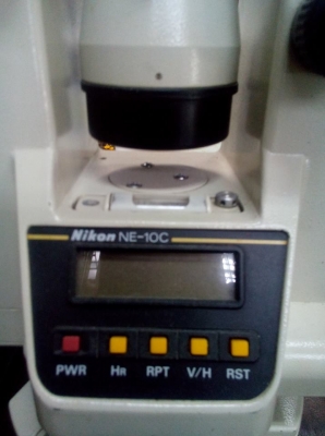ขายกล้องสำรวจวัดมุมอิเลคทรอนิค Nikon NE-10C มือสองสภาพสวยพร้อมกล่อง