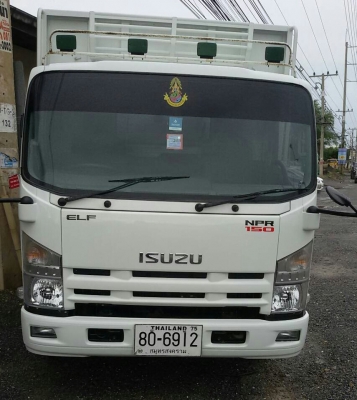 หกล้อ อีซูซุ NPR150 ปี56 ช่วงยาว5ม.สภาพสวยบางเดิมพร้อมใช้ ทะเบียนพร้อมโอน