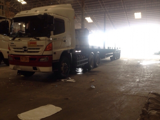 ขายด่วน รถสิบล้อหัวลากพร้อมหางสามเพลาพื้นเรียบ  HINO  MEGA   344  ปี54  สภาพดีมาก  พร้อมใช้งาน  เอกสารพร้อม
