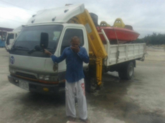 รถบรรทุก 6 ล้อติดเครน  MITSUBISHI รุ่น CANTER- เครื่อง 4 สูบ 110 แรงม้า