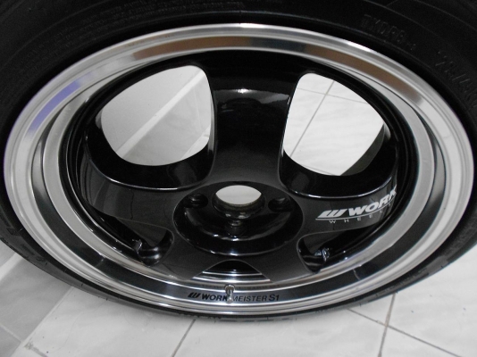 ล้อแม็ก W work ขอบ 17 4/100 พร้อมยาง toyo