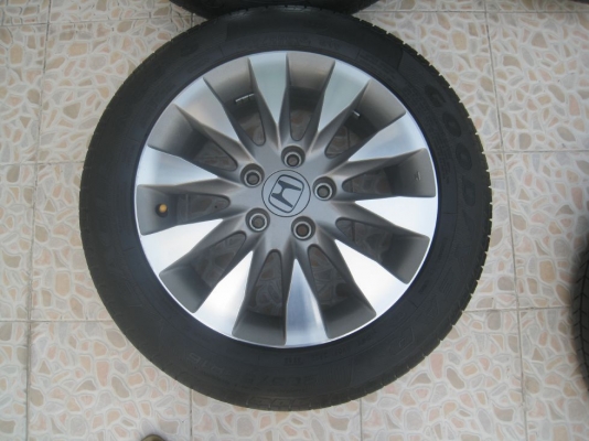 ขายล้อแม็ก honda civic 16"x6.5" 5 รู114 et45 +ยางธันวาปี09 (081-3747940)