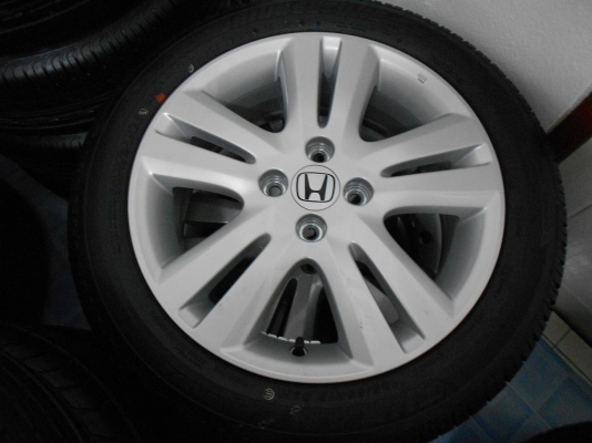 ขายล้อแม็ก Honda jazz รุ่นท็อป ขอบ 16 พร้อมยางป้ายแดง
