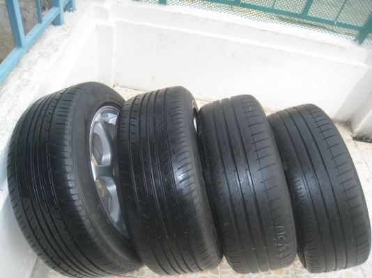 ขายล้อแม็ก LENSO BLITZ 15"x7" et 38 4/100,114 + ยางปี 09,10 (081-3747940)