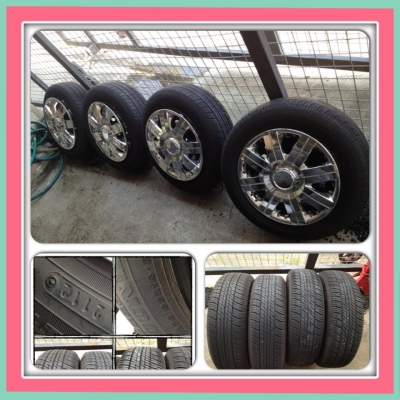 ขายล้อกะทะขอบ14 Toyota Vios 4รู100+ฝาครอบ+ยางDunlop ราคา 3500 บาทถูก