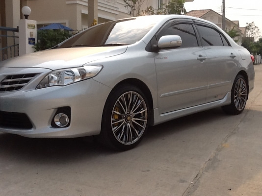 ขายล้อแม็กซ์ VERTEX BLACK CHROME ขอบ18" 5รู100 (สวยขั้นเทพ)+ยาง DUNLOP เหลือเยอะ 50\% พร้อมน็อตล้อ