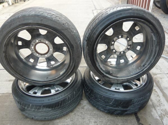 ขาย ล้อเเม็คขอบ17x8นิ้ว 4วงสวยๆพร้อมไส่่สวยๆหล่อๆ