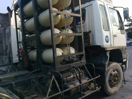 ขายรถหัวลากHINO 2K ติดแก็ส8ถัง