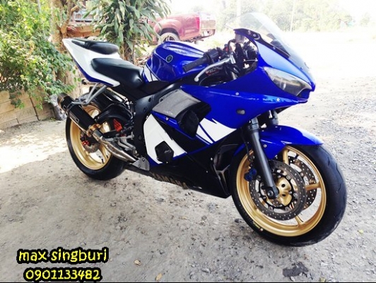 แม็กสิงห์บุรี//YAMAHA R6 ปี04 หัวฉีด กุญแจชิบ ท่อสูตร แต่งสวยๆ อินวอย 138000 ด่วน