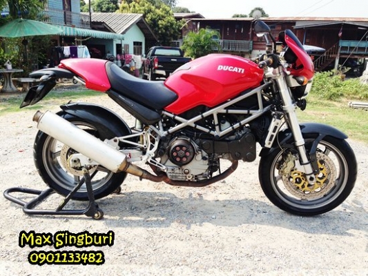 แม็กสิงห์บุรี//((ปรับราคา))DUCATI MONSTER S4 916CC ปี2002 หัวฉีดๆ กุญแจชิพ สรรพาสมิตร 185000