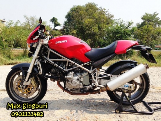 แม็กสิงห์บุรี//((ปรับราคา))DUCATI MONSTER S4 916CC ปี2002 หัวฉีดๆ กุญแจชิพ สรรพาสมิตร 185000