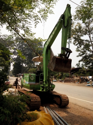 ขายรถแบคโฮ MITSUBISHI MM45 เอกสารอินวอย ราคา 410000