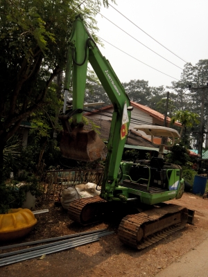 ขายรถแบคโฮ MITSUBISHI MM45 เอกสารอินวอย ราคา 410000