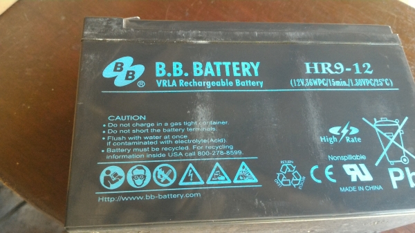 แบตเตอรี่ 12 V. 9 A ของใหม่ กระแสเต็ม เทสแล้วทุกลูก