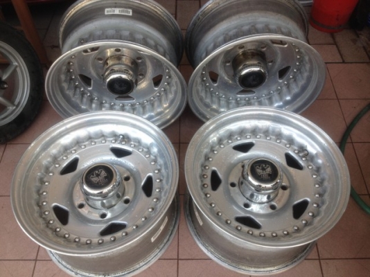 ล้อเเท้ CENTERLINE ฝาจีบขอบ15กว้าง8นิ้วหน้าตื้นหลังลึกเก่าญี่ีปุ่นเเท้สภาพสวยเดิมๆ