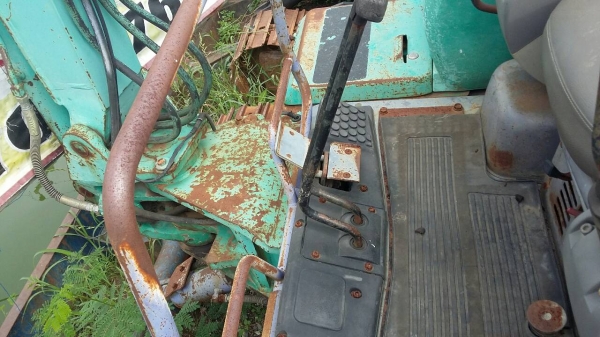 ขายรถแบคโฮ KOMATSU pc25-7 เก่านอกแท้เอกสารอินวอยท์รถสวยพร้อมใช้