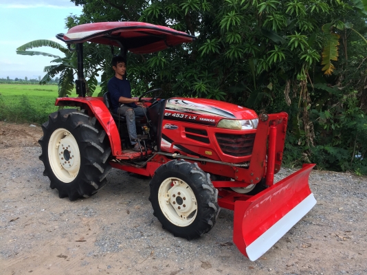 ขายรถไถยันมาร์ EF453T LX พร้อมดันดินหน้าและผานพรวน รถสภาพดีทำงาเพียง 1200 ชั่วโมง