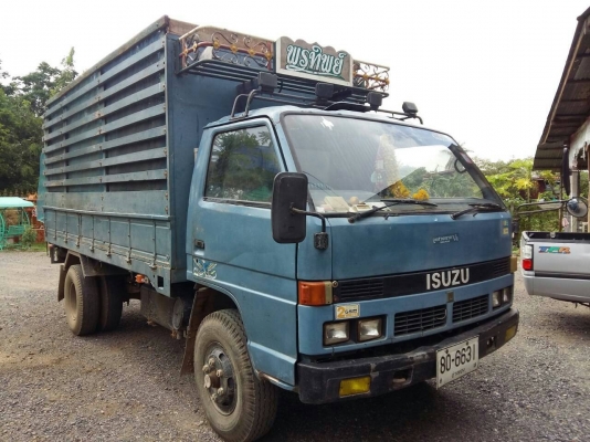 ขายรถ ISUZU NPR ดั้มเกษตร รถประกอบ เครื่อง 4BE1 110 แรงม้า เครื่องดี คัสซีสวย