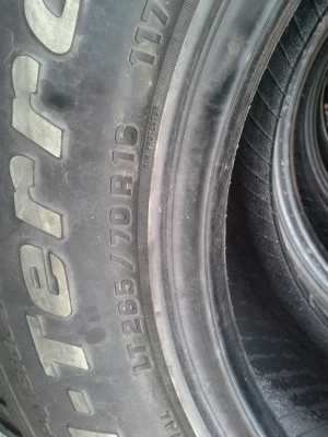 BF All USA. 265/70/16 ปี12 สภาพสวยๆ 1ชุด