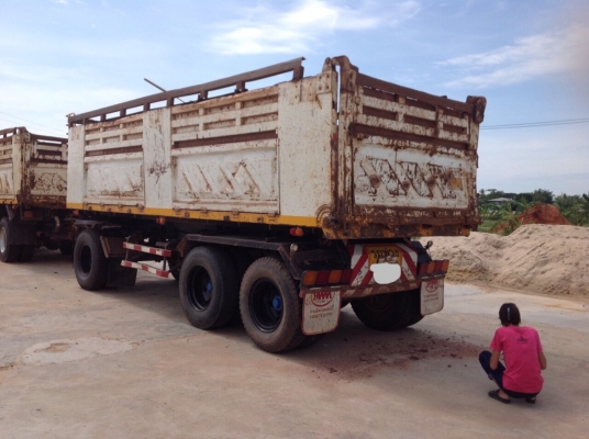 ขายรถบรรทุก 22 ล้อพ่วงแม่ลูกดัมพ์ ISUZU DECA 360 แรงม้าปี 2553 ลูกพ่วง 3 เพลาปี 2553 ราคา 2300000