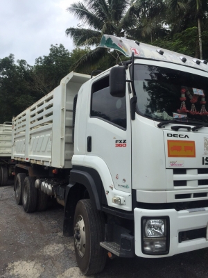 360แรง (เฉพาะแม่)ดั้ม Isuzu MP1FXZ7779T-002688 ปี54 รถเดิมๆสีเดิม...รถบรรทุกยางแผ่น ไม่เคยวิ่งดิน...