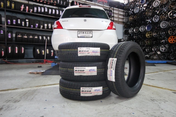 ยาง BRIDGESTONE B250 185/60R15 เส้นละ 2,500 บาท