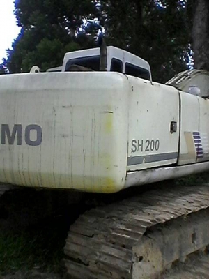 ขายรถแบคโฮ SUMITOMO SH200 เอกสารเล่มทะเบียน ราคา 650000