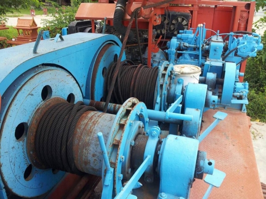 ขายรถปั่นจั่น ตีนตะขาบขายปั้นจั่นตอกเสาเข็ม16.50เมตร ตุ้ม5.2 ตัน วิน 32 อู่สิงโตสภาพ 90 \% เดิมๆจากอู่