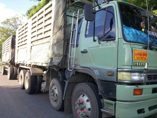 ขายดาวน์ รถสิบล้อ HINOFM 1J สมอทอง คอกเกษตรดั้มสามมิตรแม่ลูก