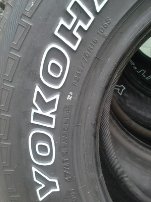 ยางใหม่ Yokohama AT-S ขนาด 245/70/16 ผลิตสิ้นปี14