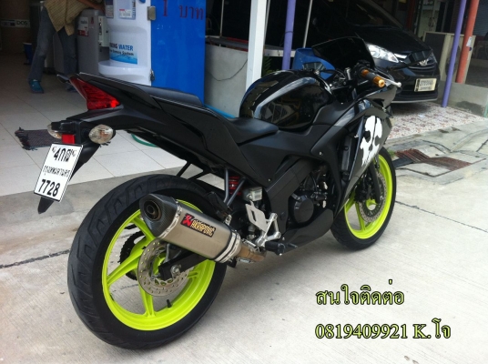 ขาย cbr150iสีดำแต่งสวยๆ ปี2013 ราคา 47,000 บาท ราคาลดได้