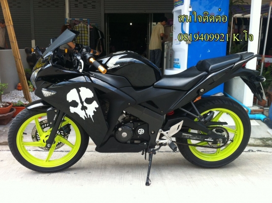 ขาย cbr150iสีดำแต่งสวยๆ ปี2013 ราคา 47,000 บาท ราคาลดได้