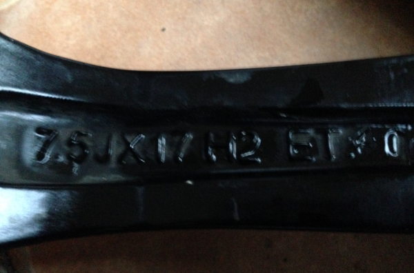 ล้อลาย W-Work ขอบ17 5/114 สภาพสวย