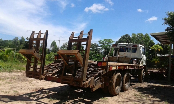 ขายเทนเลอร์ 2 เพลา HINO KT725 คัสซีสวยตลอดเส้น เครื่อง EH700 168 แรงม้า สโลว์กลาง วางหัว F18 ทะเบียนพร้อมโอน