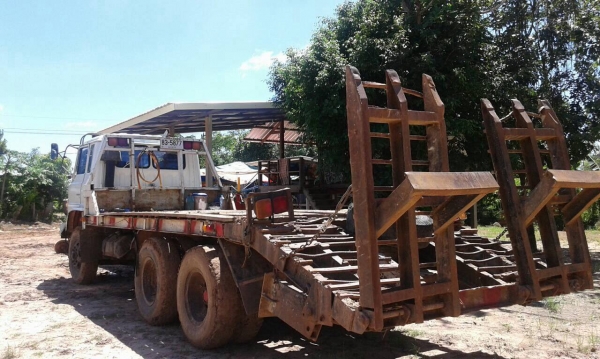 ขายเทนเลอร์ 2 เพลา HINO KT725 คัสซีสวยตลอดเส้น เครื่อง EH700 168 แรงม้า สโลว์กลาง วางหัว F18 ทะเบียนพร้อมโอน