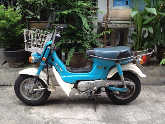 Chaly CF50 ประกอบใหม่ เดิมๆสนิมกัดบางๆ ระบบไฟครบ กุญแจดอกเดียวทั้งคัน