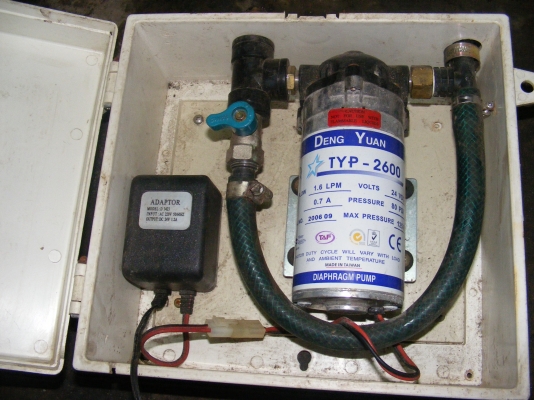 มอเตอร์ปั้มน้ำ DC 24V มีหม้อแปลงใช้ไฟบ้านได้