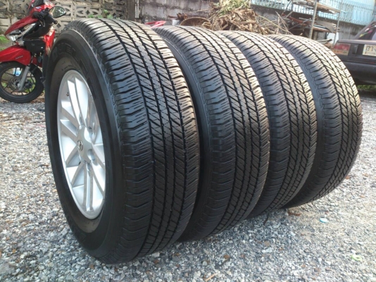 ขายแม็ก TOYOTA VIGO CHAMP ขอบ17 พร้อมยางบริดสโตน 265/65R17 ยางสัปดาห์ที่32ปี13 ดอกยางหนาสดสวยมากเท่ากันไม่แตกลายไม่ร้าวไม่กินข้างใข้งานน้อยมาก พร้อมน๊อตแท้ 24 ตัว