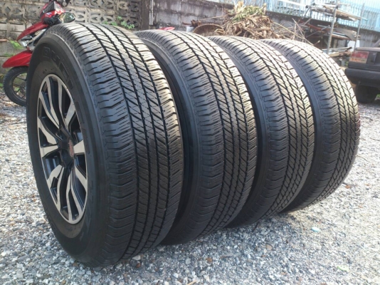 ขายแม็ก TOYOTA VIGO CHAMP TRD ขอบ17 พร้อมยางบริดสโตน265/65R17 ยางสัปดาห์ที่17ปี14 ดอกยางหนาสดสวยมากเท่ากันไม่แตกลายไม่ร้าวไม่กินข้างใข้งานน้อยมาก พร้อมน๊อตแท้ 24 ตัว